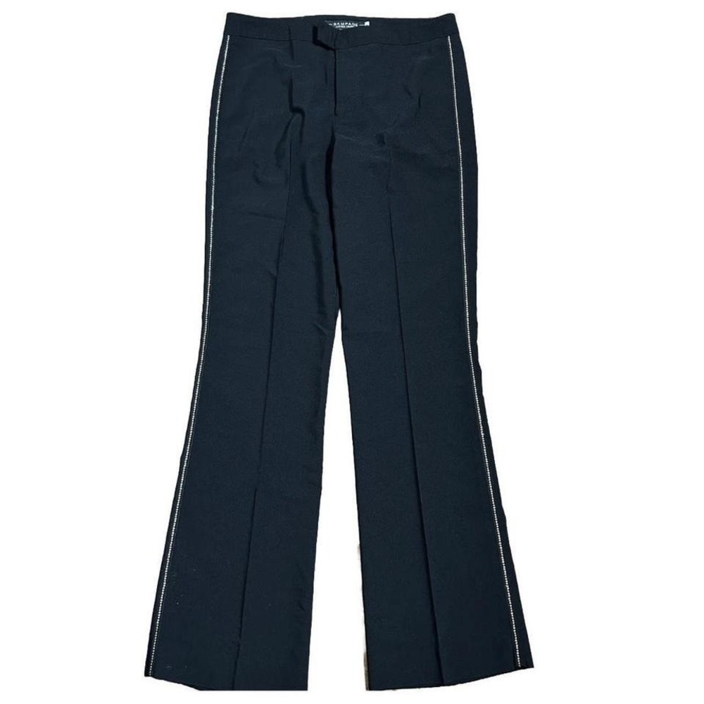 Vintage Y2K Rampage Flared Trousers Embellished Side Stripe Women 5 Office Siren